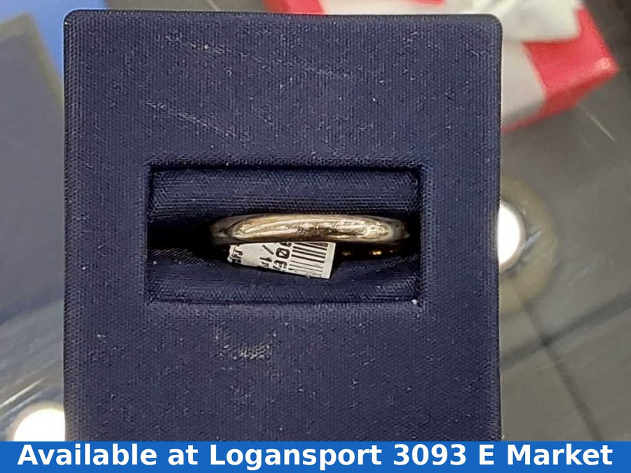 Ring - Wedding Band - White Gold 14k (.585) 2.7 grams Size 7