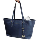 Michael Kors Jet Set Saffiano Leather Tote Blue Purse / Handbag