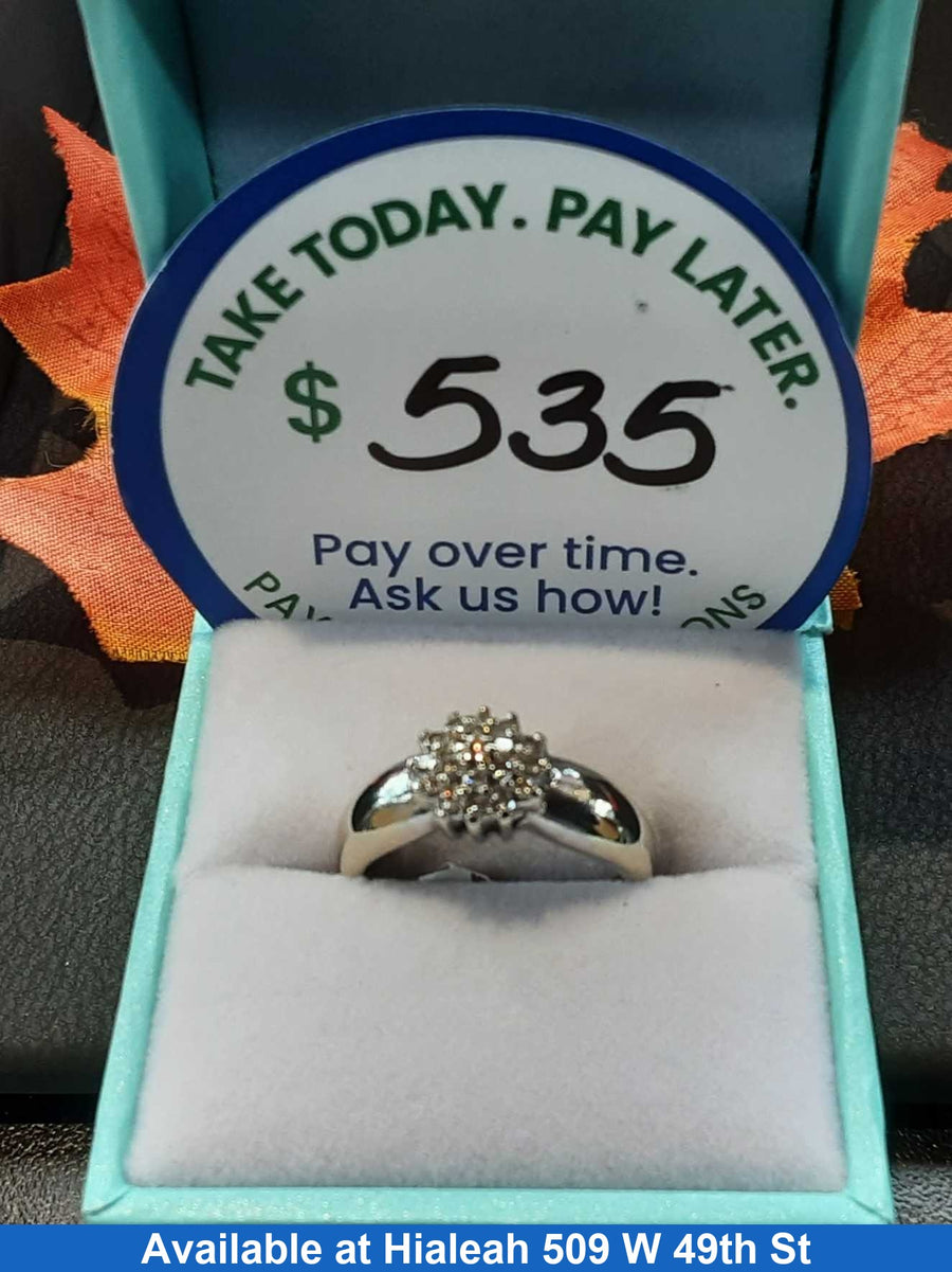 Women's Ring - White Gold 14k (.585) 3.3 grams Size 6.5