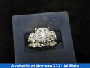 Ring - Wedding Set - White Gold 14k (.585) 10.7 grams Size 6