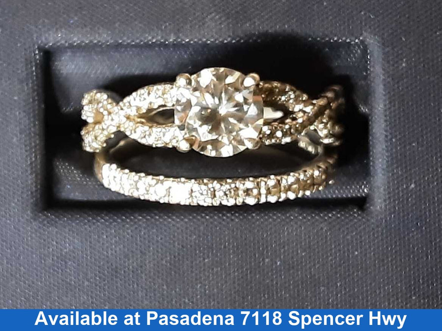 Ring - Engagement Set - Silver 4.6 grams Size 20