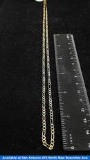Figaro Chain - Yellow Gold 14k (.585) 5.7 grams 22 inch