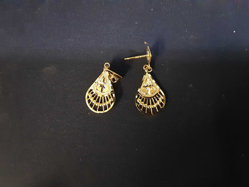 Filigree Earrings - Yellow Gold 10k (.417) 1.1 grams