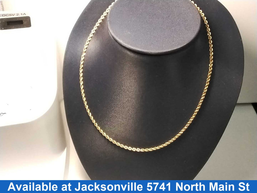 Rope Chain - Yellow Gold 18k (.750) 3.1 grams 20 inch