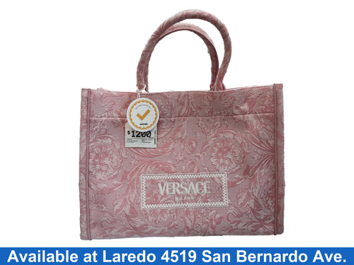 Versace Barocco Athena Tote Pink Purse / Handbag