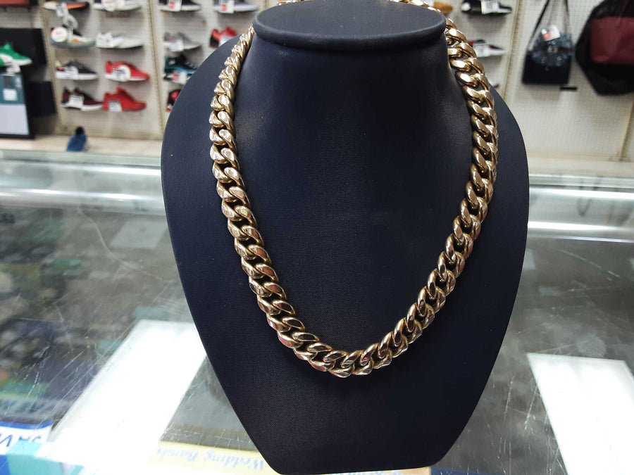 Cuban Link Chain - Yellow Gold 10k (.417) 47.4 grams 24 inch
