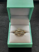 Ring - Engagement Set - Yellow Gold 14k (.585) 6.2 grams Size 7.5