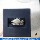 Ring - Engagement Set - White Gold 14k (.585) 7.2 grams Size 8