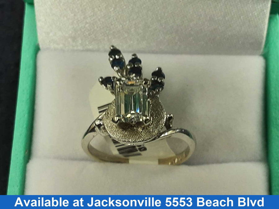 Women's Ring - White Gold 14k (.585) 3.5 grams Size 5.5