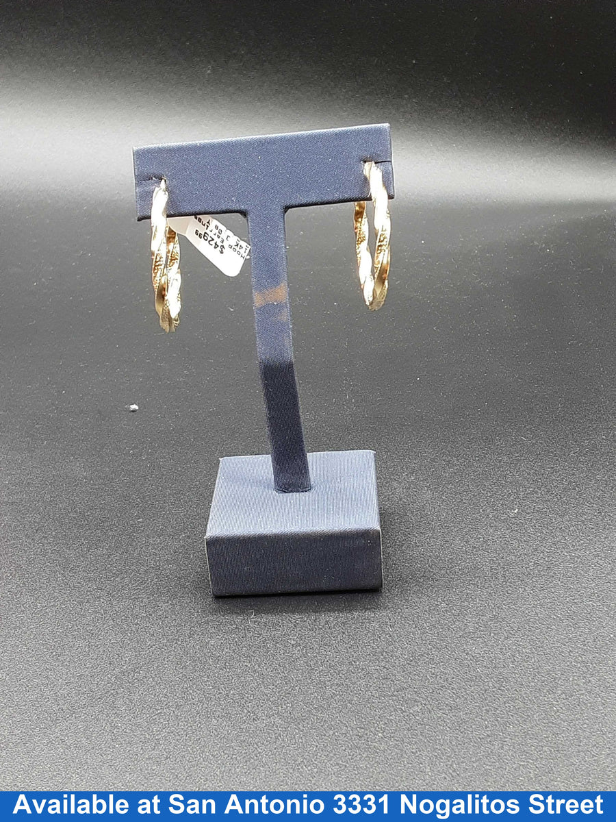 Hoop Earrings - Yellow Gold 14k (.585) 3 grams