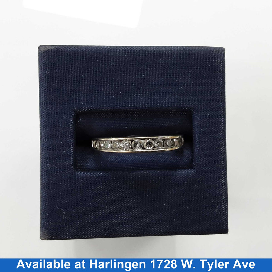 Ring - Wedding Band - White Gold 10k (.417) 2.1 grams Size 7