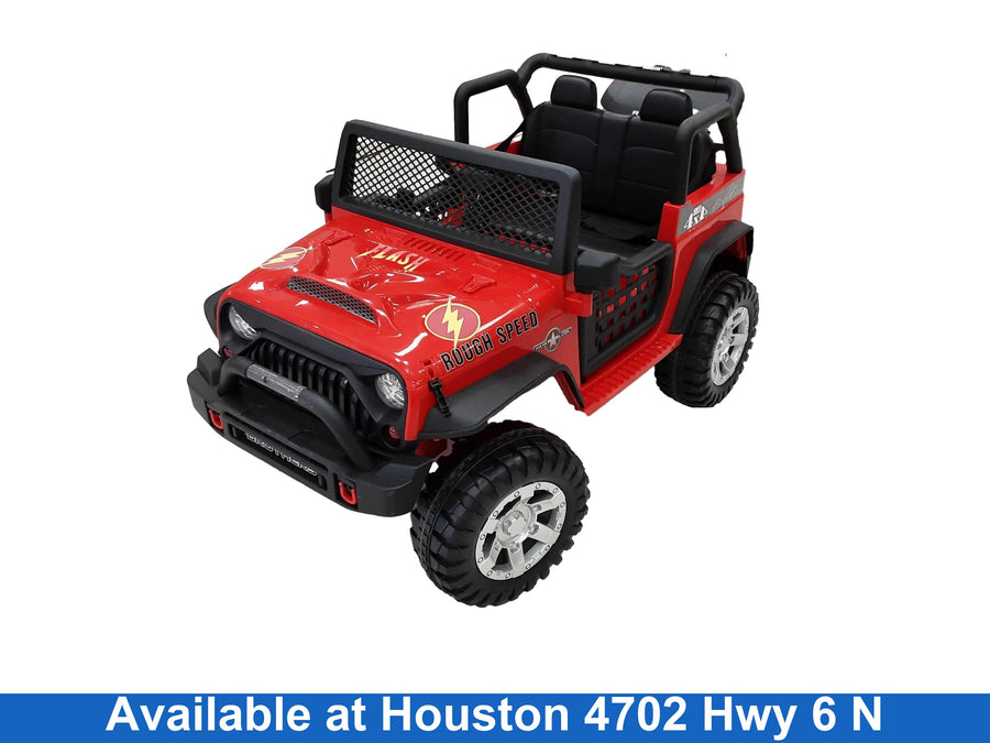 Brothers Jeep Red Car