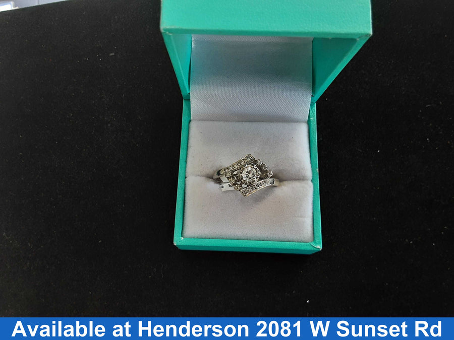 Women's Ring - White Gold 14k (.585) 3.3 grams Size 20