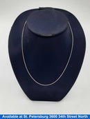 Link Chain - White Gold 14k (.585) 3.7 grams 20 inch