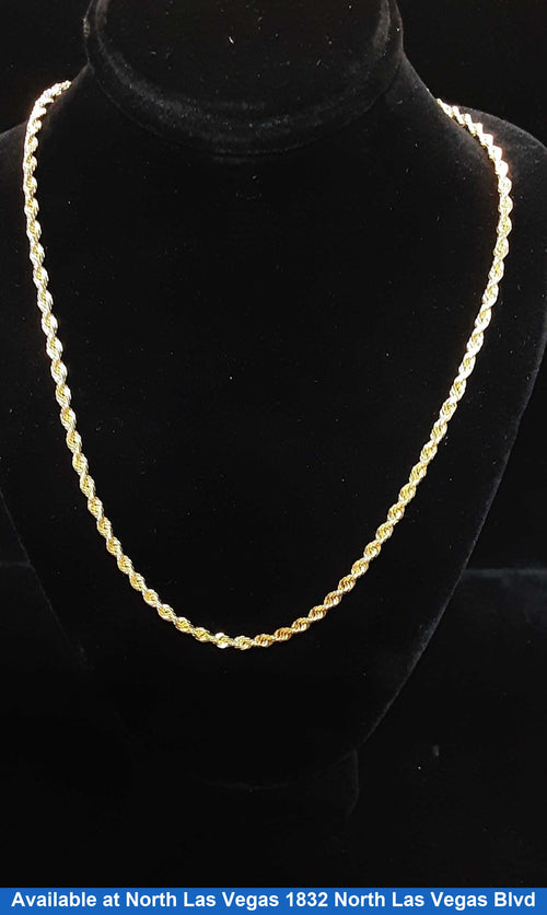 Rope Chain - Yellow Gold 14k (.585) 15 grams 18 inch