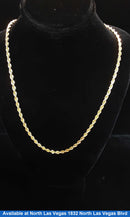 Rope Chain - Yellow Gold 14k (.585) 15 grams 18 inch