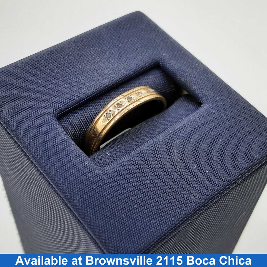 Ring - Wedding Band - Yellow Gold 10k (.417) 1.4 grams Size 7