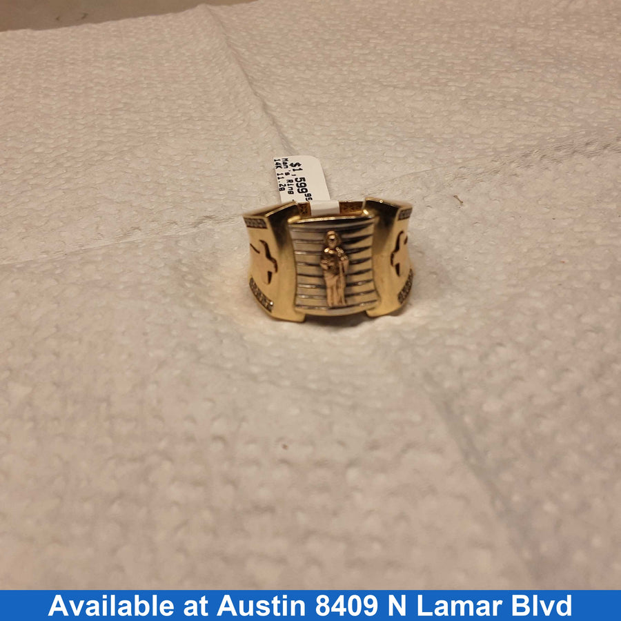 Men's Ring - Yellow Gold 14k (.585) 11.2 grams Size 14