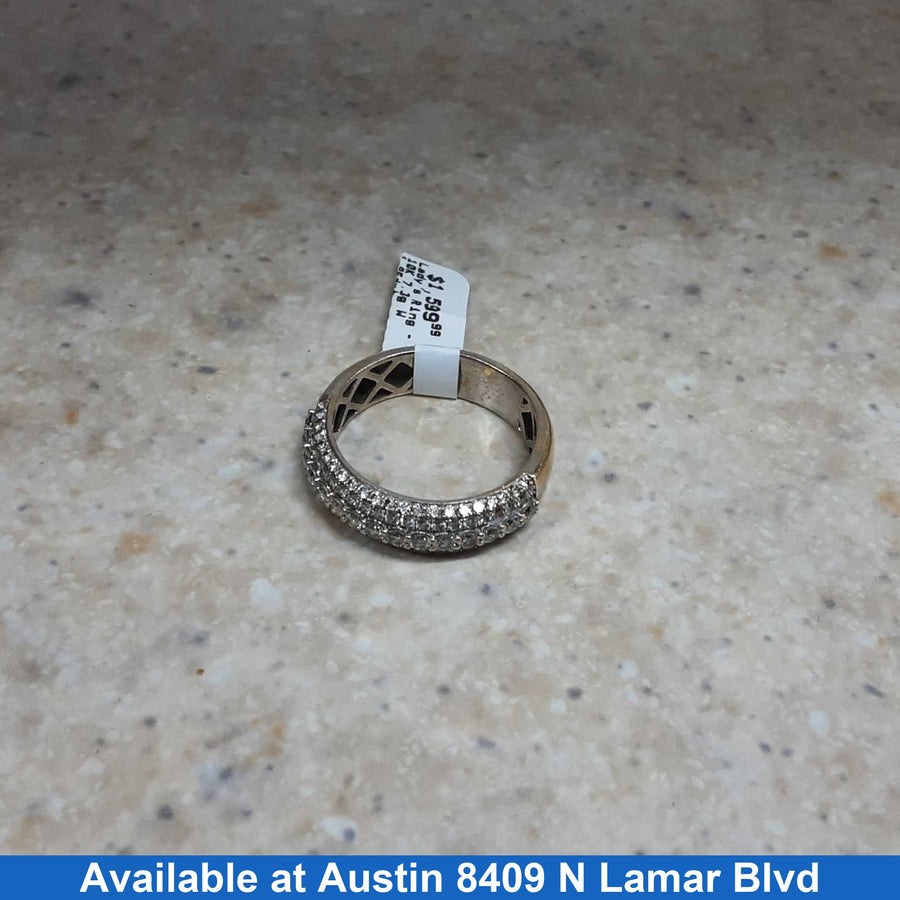 Women's Ring - White Gold 10k (.417) 7.3 grams Size 11.5