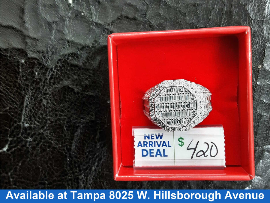 Men's Ring - Silver 10.3 grams Size 10.5