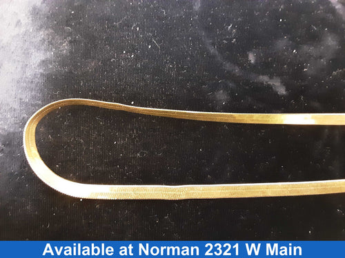 Herringbone Chain - Yellow Gold 14k (.585) 15 grams 22 inch
