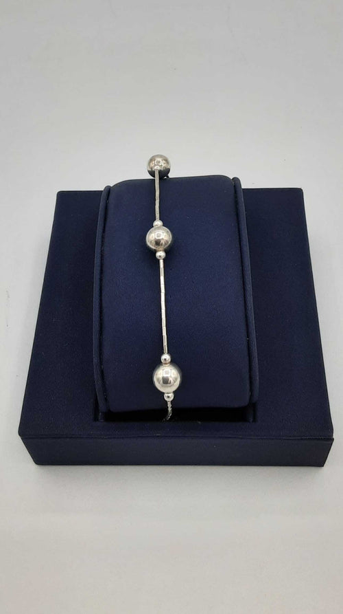 Bead Bracelet - Silver 2.8 grams 7 inch