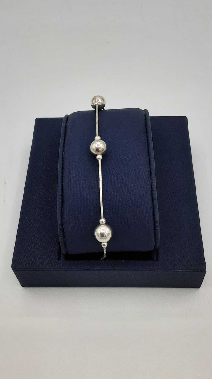 Bead Bracelet - Silver 2.8 grams 7 inch