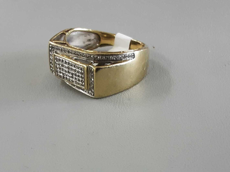 Men's Ring - Yellow Gold 10k (.417) 7.2 grams Size 11.5