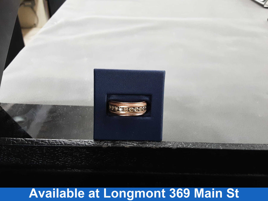 Women's Ring - Anniversary - Rose Gold 10k (.417) 7.5 grams Size 10