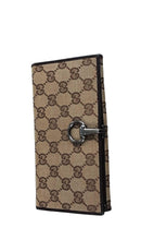 Gucci Gg Canvas Horsebit Beige / Tan Wallet
