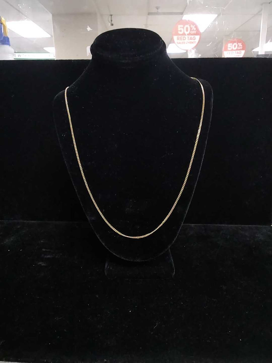 Cuban Link Chain - Yellow Gold 18k (.750) 1.4 grams 20 inch
