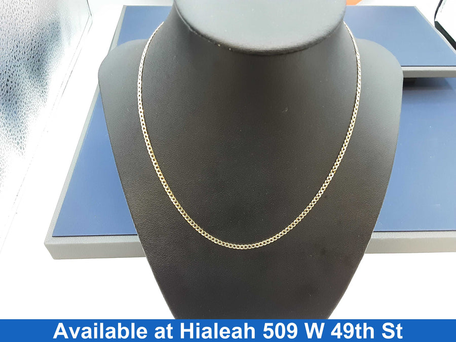 Cuban Link Chain - Yellow Gold 14k (.585) 3.8 grams 15 inch