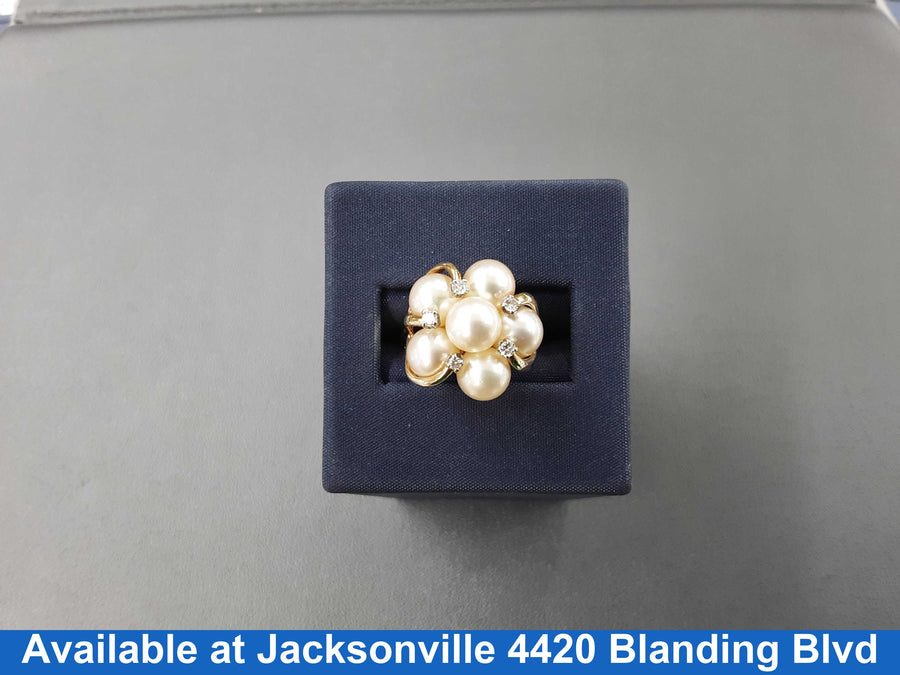 Women's Ring - Yellow Gold 14k (.585) 6.8 grams Size 7.5