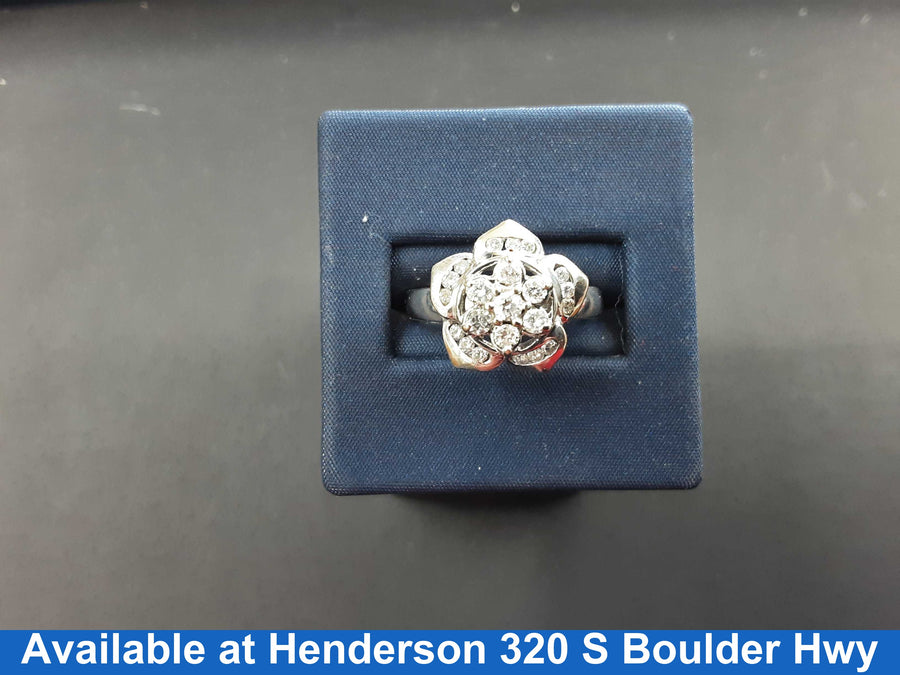 Women's Ring - White Gold 14k (.585) 5.7 grams Size 20