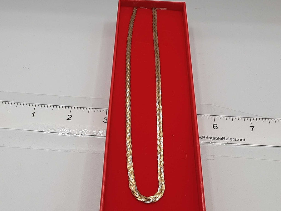 Fox Tail Chain - Yellow Gold 14k (.585) 6.4 grams 18 inch