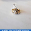 Men's Ring - Yellow Gold 10k (.417) 2.9 grams Size 8