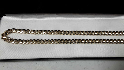 Cuban Link Chain - Yellow Gold 14k (.585) 19.4 grams 16 inch