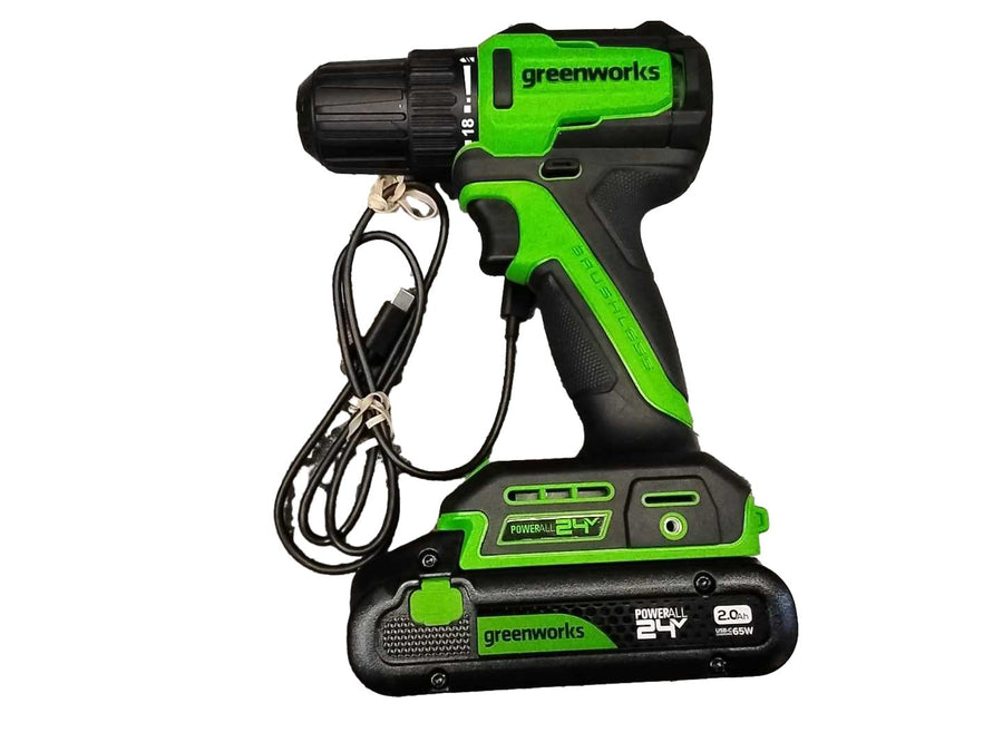 Greenworks Dd335 Green Cordless Standard Drill