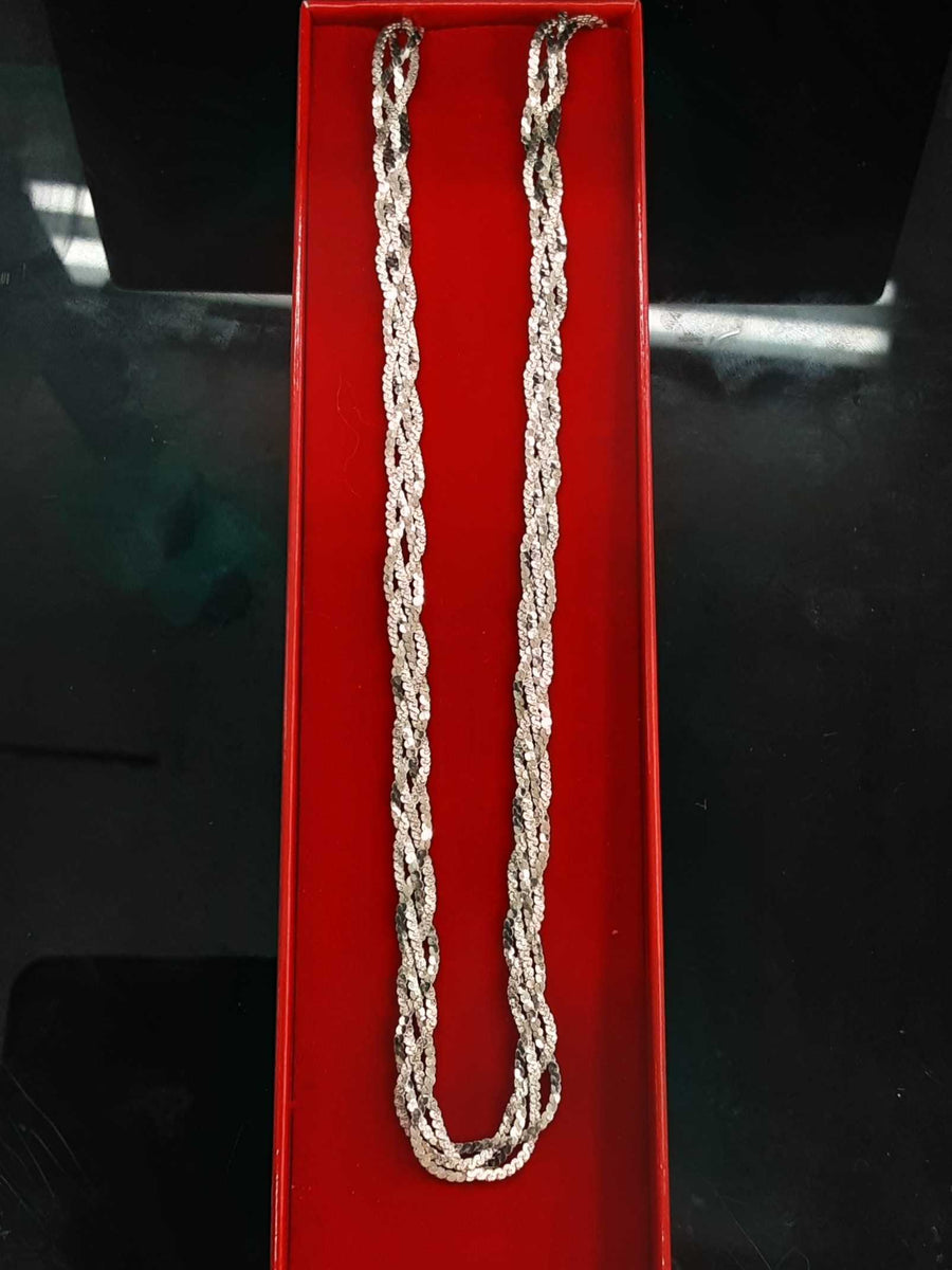 Fox Tail Chain - Silver 14.7 grams 20 inch