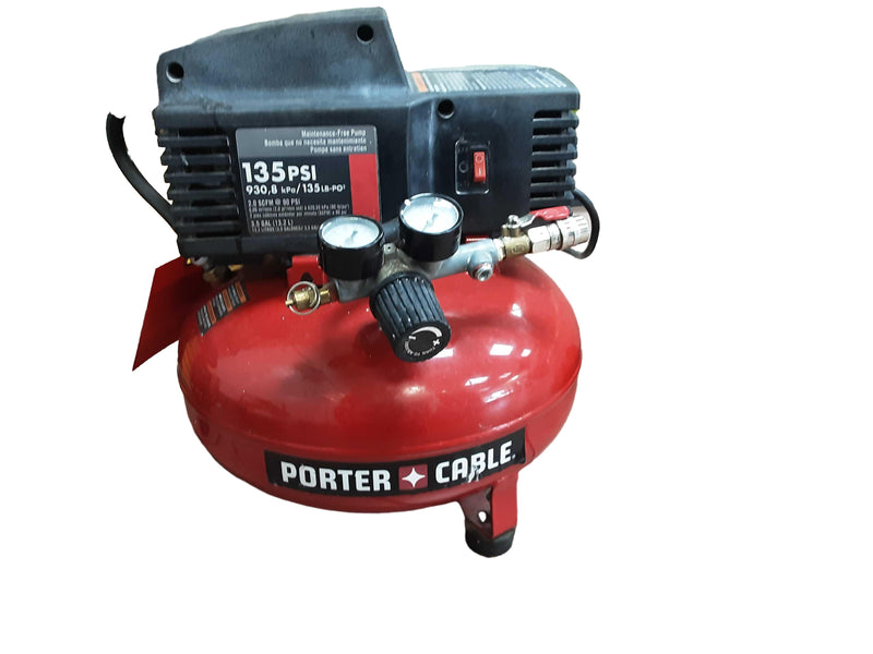 Porter Cable 135 Psi Pancake Red Electric Compressor