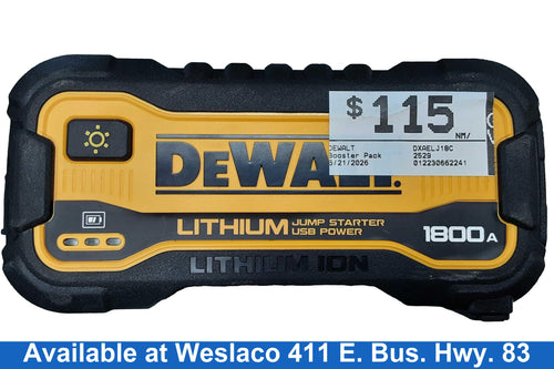Dewalt Dxaelj18c Black Battery Booster / Jumper