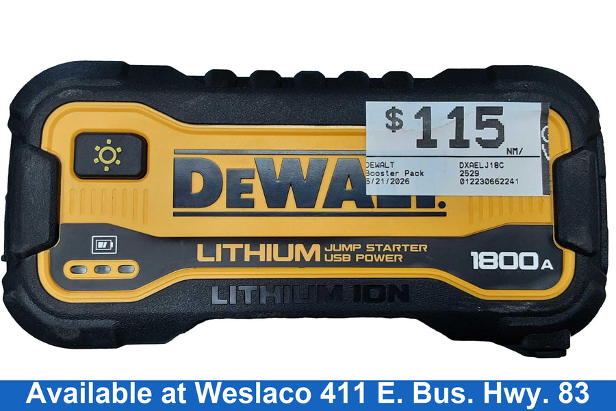 Dewalt Dxaelj18c Black Battery Booster / Jumper