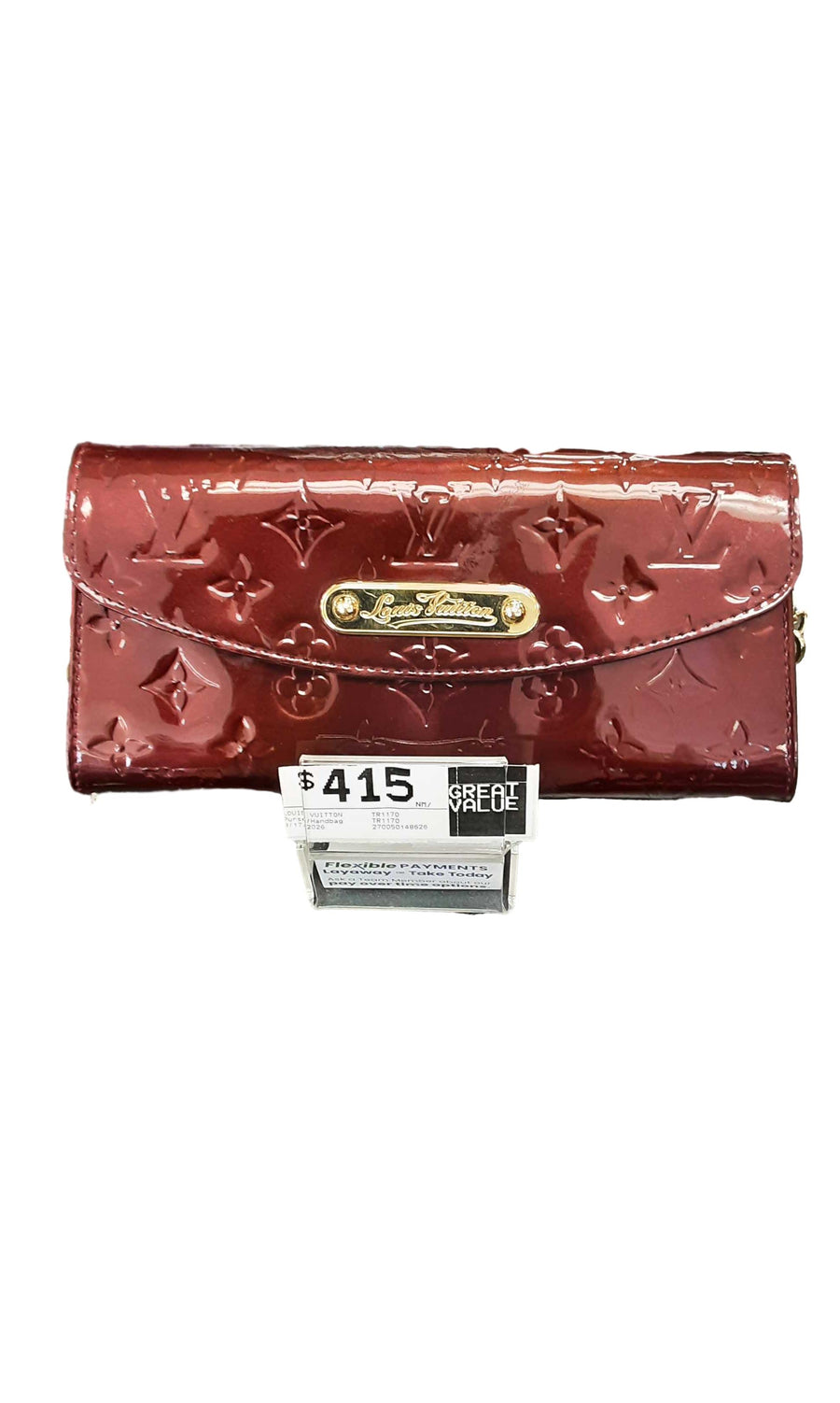 Louis Vuitton Tr1170 Red Purse / Handbag