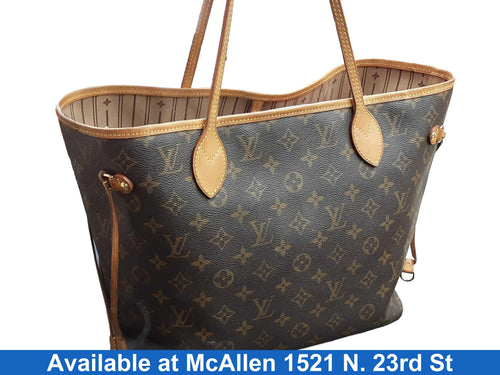 Louis Vuitton Neverfull Mm Brown Purse / Handbag