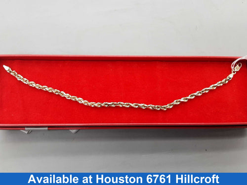 Rope Bracelet - Yellow Gold 14k (.585) 8.3 grams 8 inch