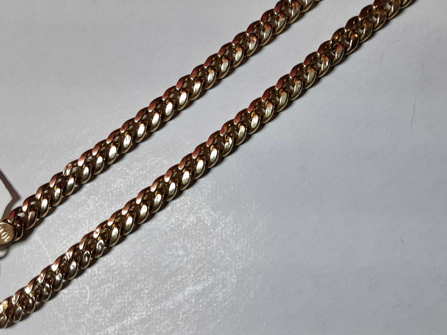 Cuban Link Chain - Yellow Gold 10k (.417) 10.9 grams 22 inch