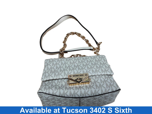 Michael Kors Ba-2407 White Purse / Handbag