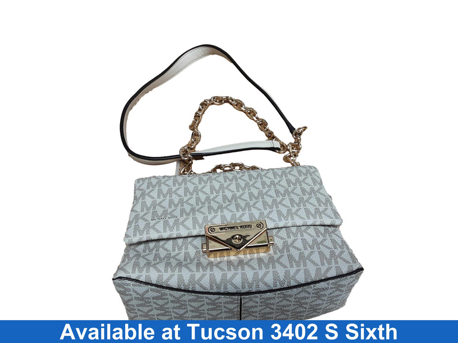 Michael Kors Ba-2407 White Purse / Handbag