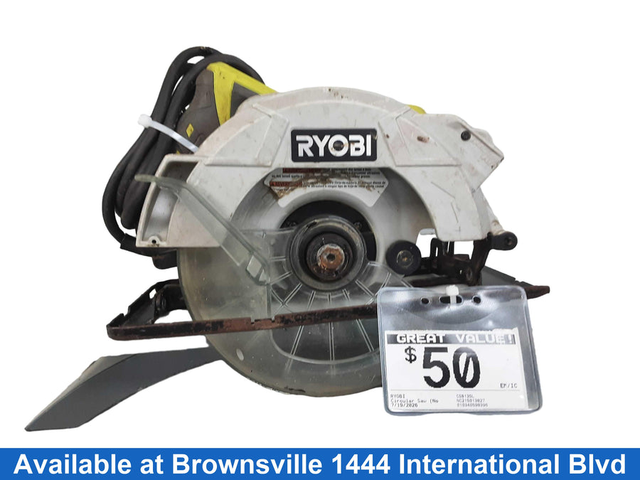 Ryobi Csb135l Green Corded Circular Saw
