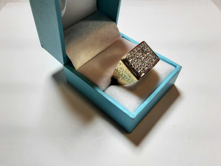 Men's Ring - Yellow Gold 14k (.585) 12.9 grams Size 9.5